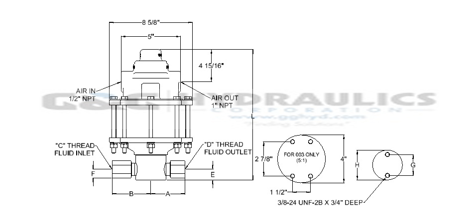 10-6 Series Pump Dimensions