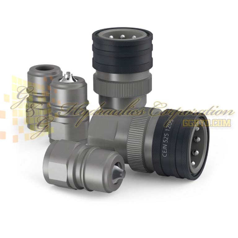 10-525-6235 CEJN Series 525, DN 12.5 Nipples With Pressure Eliminator Female Thread G 1/2" Connection NBR