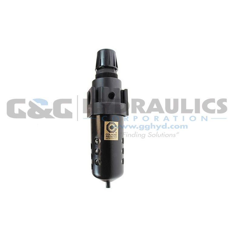 27FC6-DL Coilhose 27 Series 3/4" Integral Filter/Regulator, Auto Drain, 0-60 psi UPC #029292770323