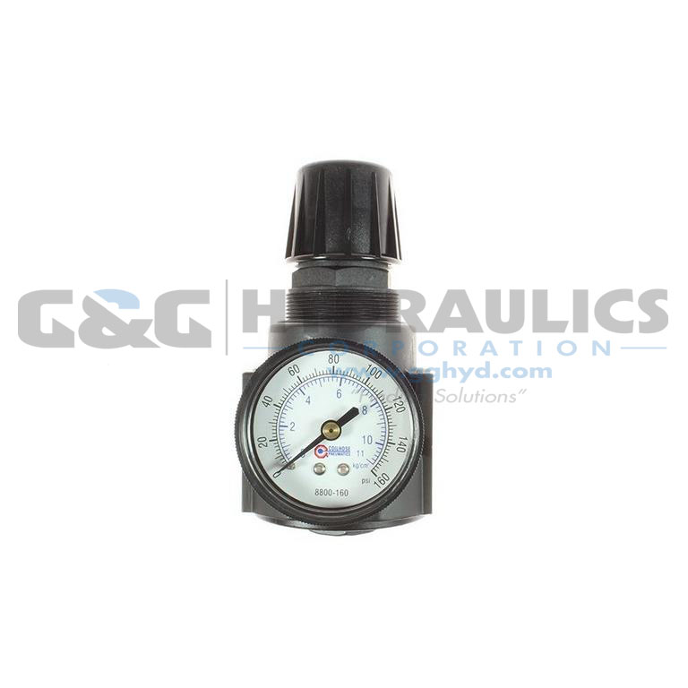 27R3-GH Coilhose 27 Series 3/8" Regulator, Gauge, 0-250 psi UPC #029292497329