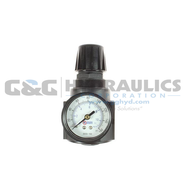27R4-GH Coilhose 27 Series 1/2" Regulator, Gauge, 0-250 psi UPC #029292497626