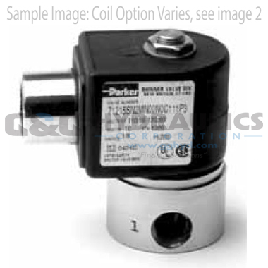 71215SN2GN00N0C111B2 Parker Skinner 2-Way Normally Closed Direct Acting Stainless Steel Solenoid Valve 24/60V AC Conduit Housing
