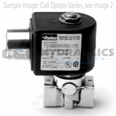 71215SN2VN00N0D100Q3 Parker Skinner 2-Way Normally Closed Direct Acting Stainless Steel Solenoid Valve 240/60-220/50V AC DIN Housing