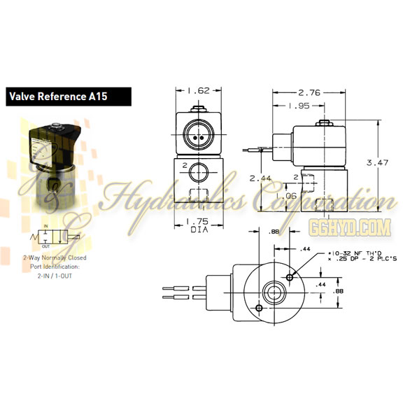 71215SN33N00N0C111B2 Parker Skinner 2-Way Normally Closed Direct Acting Stainless Steel Solenoid Valve 24/60V AC Conduit Housing