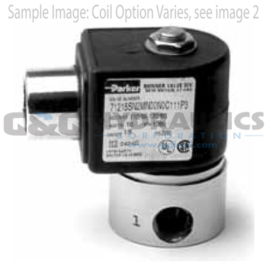 71216SN2FU00N0H111P3 Parker Skinner 2-Way Normally Closed Direct Acting High Pressure Stainless Steel Solenoid Valve 120/60-110/50V AC Hazardous Housing-1