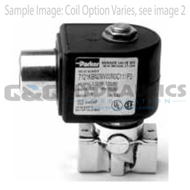 7121KBN2NF00N0C111B2 Parker Skinner 2-Way Normally Closed Direct Acting Brass Solenoid Valve 24/60V AC Conduit Housing