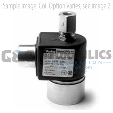 71295SN2KNJ1N0C111P3 Parker Skinner 2-Way Normally Open Direct Acting Stainless Steel Solenoid Valve 120/60-110/50V AC Conduit Housing