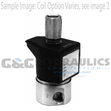 71315SN1GNM5N0C111P3 Parker Skinner 3 Way Normally Closed 1/8" NPT Direct Acting Stainless Steel Solenoid Valve 110/50-120/60VAC Conduit - 1