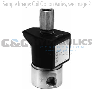 71315SN2VNJ1N0C111C1 Parker Skinner 3-Way Normally Closed Direct Acting Stainless Steel Solenoid Valve 12V DC Conduit Housing