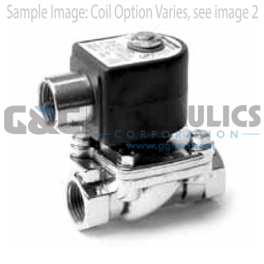 7221GBN4VN00N0C111P3 Parker Skinner 2-Way Normally Closed Direct Lift Brass Solenoid Valve 120/60-110/50V AC Conduit Housing-1