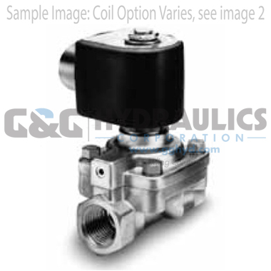 7321GBN64N00N0C111C1 Parker Skinner 2-Way Normally Closed Pilot Operated Internal Pilot Supply Brass Solenoid Valve 12V DC Conduit Housing-1