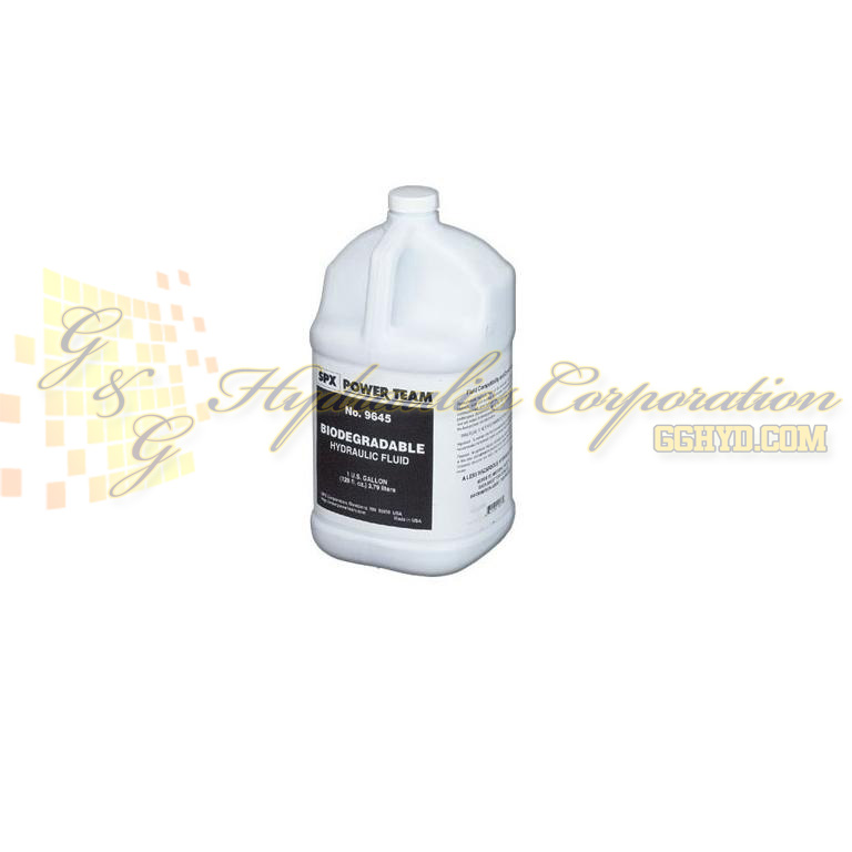 9646 SPX Power Team Hydraulic Biodegradable Oil 2.5 Gallon UPC #662536364058