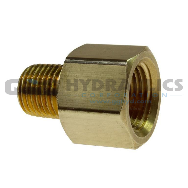 C0402 Coilhose Hex Adapter, 1/4" FPT x 1/8" MPT UPC #029292194747
