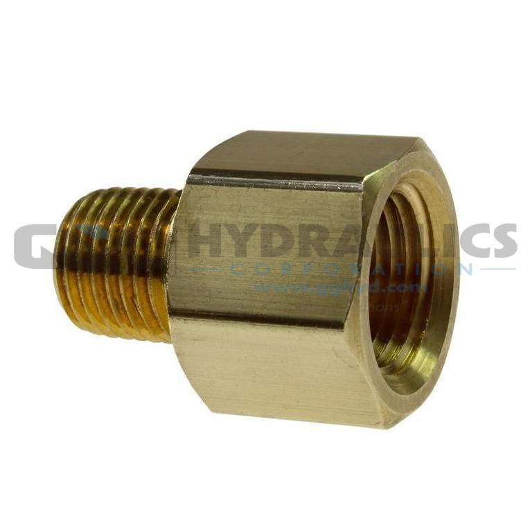 C0604-DL Coilhose Hex Adapter, 3/8" FPT x 1/4" MPT, Display UPC #029292922104