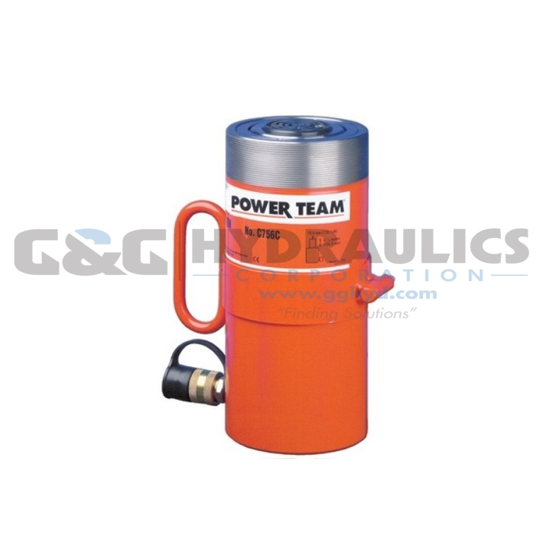 C756C SPX Power Team Cylinder 75 Ton Capacity 6-1/8” Stroke UPC #662536233347
