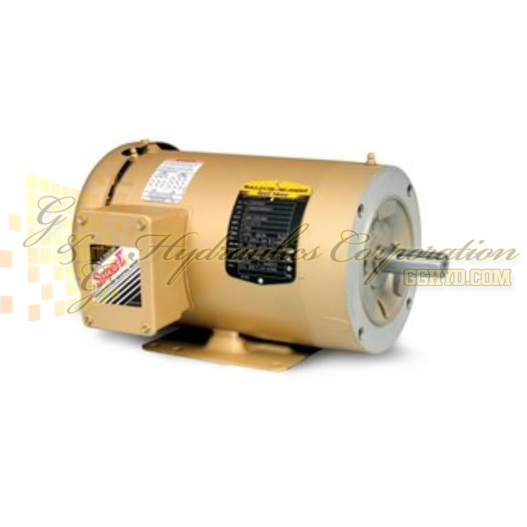 CEM3613T Baldor Three Phase, Totally Enclosed, C-Face, Foot Mounted 5HP, 3450RPM, 184TC Frame UPC #781568422588