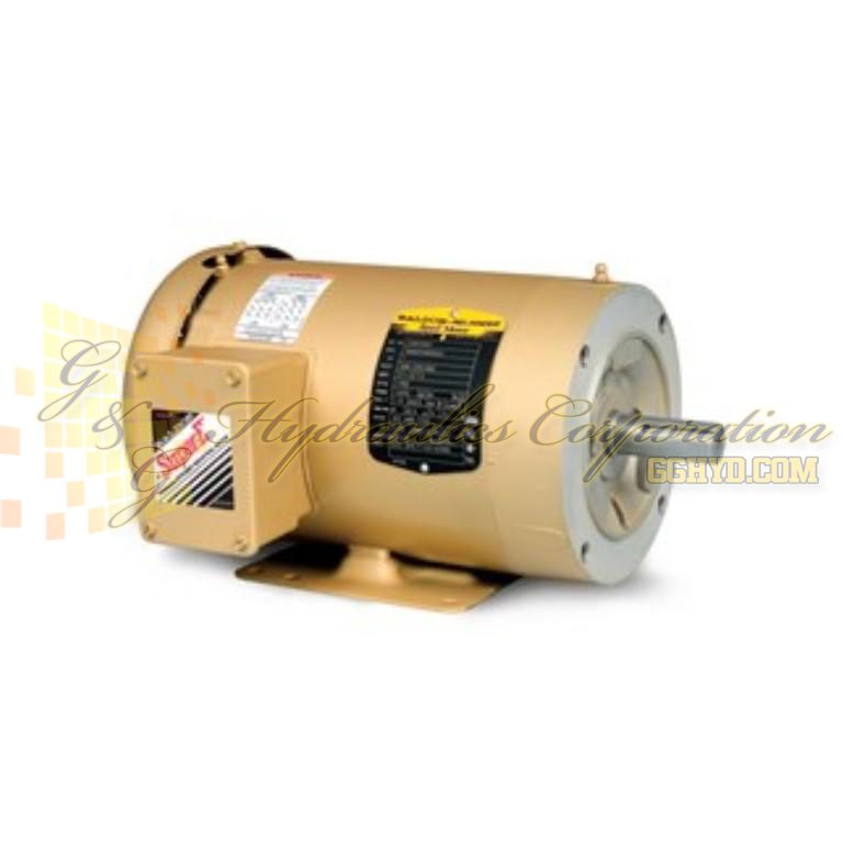 CEM3708T Baldor Three Phase, Totally Enclosed, C-Face, Foot Mounted 5HP, 1160RPM, 215TC Frame UPC #781568537893