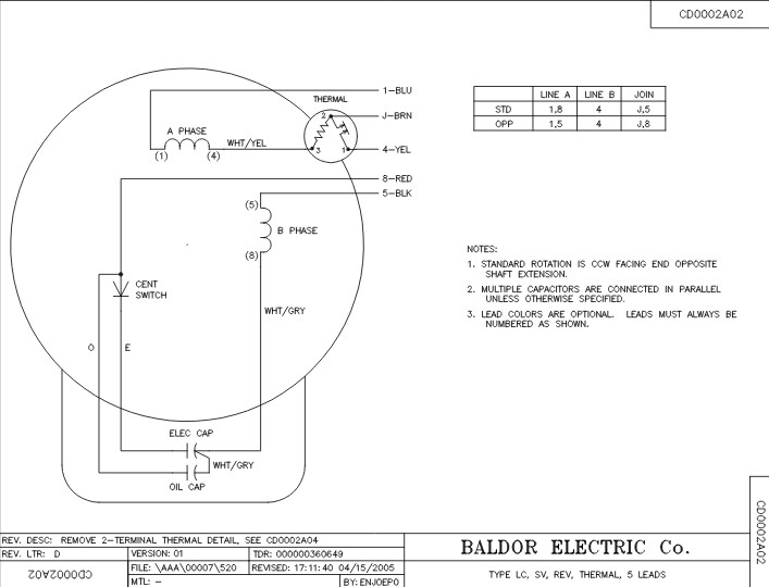 Cl3516tm Baldor Single Phase Enclosed C