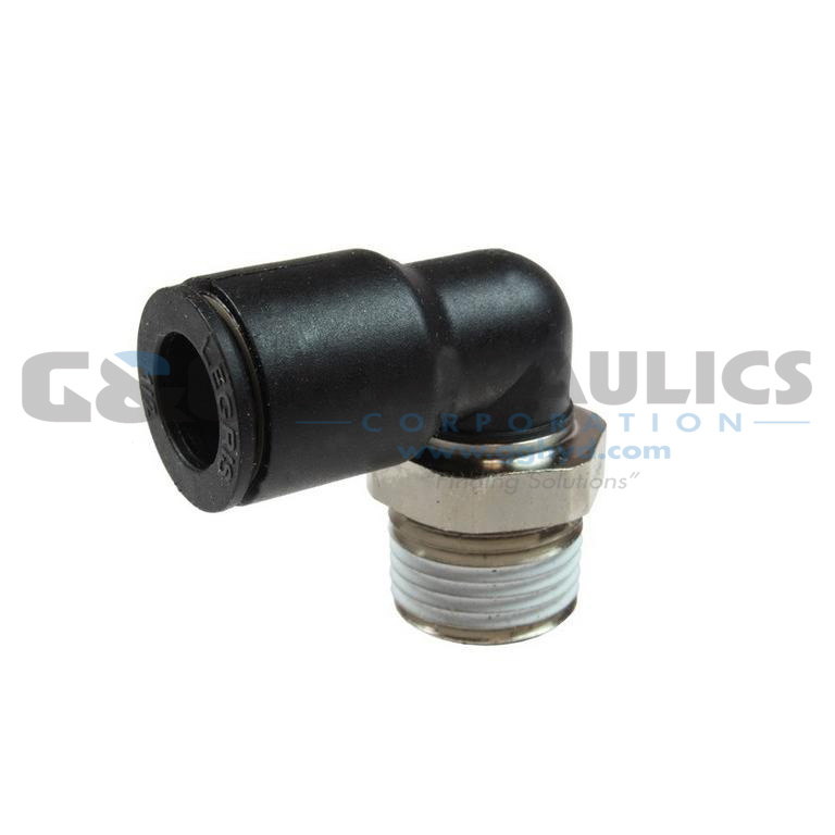 CL690506S Coilhose Coilock Male Swivel Elbow, 5/16" OD x 3/8" MPT UPC #029292362764