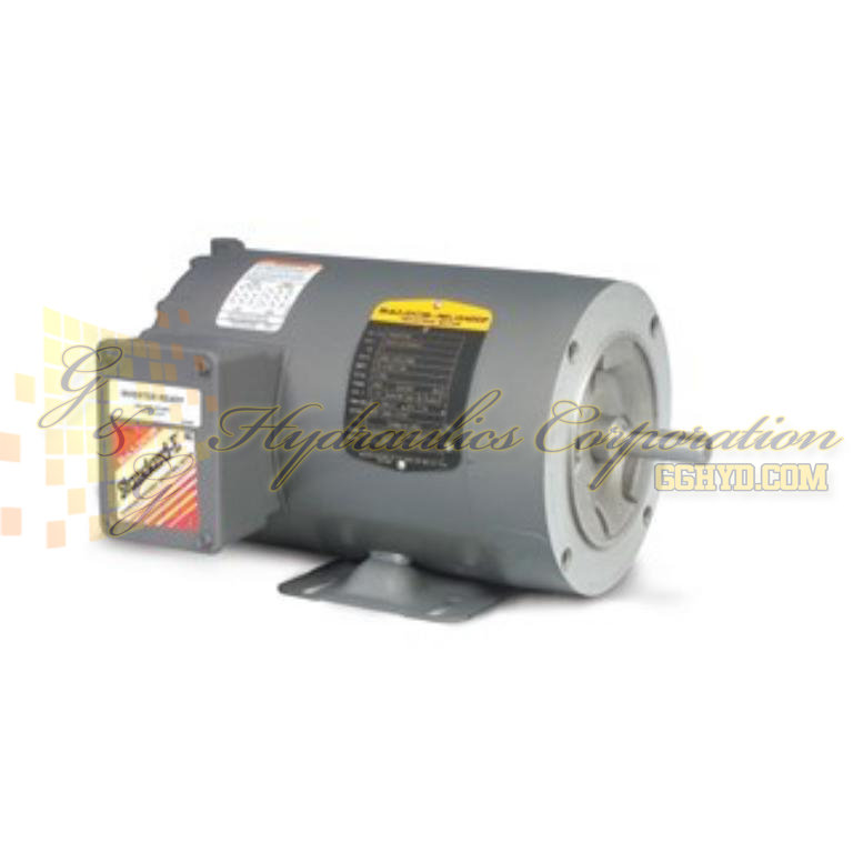 CNM3539 Baldor Three Phase, Totally Enclosed, C-Face, Foot Mounted 1/2HP, 1150RPM, 56C Frame UPC #781568502938