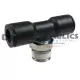 CL720606S Coilhose Male Coilock Swivel Branch Tee, 3/8