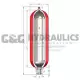 A5GB61006 Accumulators, Inc 5 Gallon Gas Bottle, 6000 PSI, 1