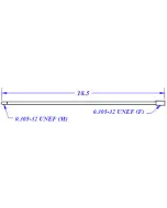 AI-501 Accumulators, Inc. Pull Rod for 1-quart, 1-gallon or 2.5-gallon Accumulators