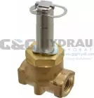 04F25C2122C3F Parker Gold Ring 2-Way Normally Closed 1/4" Pilot Operated Brass Pressure Vessel