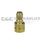 1105STB Coilhose Straight Through Connector, Brass, 3/8" FPT UPC #029292100663