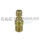 1109STB Coilhose Straight Through Connector, Brass, 1/2" MPT UPC #029292100694