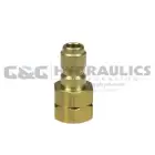 1110STB Coilhose Straight Through Connector, Brass, 1/2" FPT UPC #029292100809