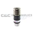 120USE Coilhose 2-in-1 Automatic Safety Exhaust Coupler 1/2" Body, 1/2" FPT UPC #029292109024