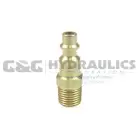 1501B Coilhose 1/4" Industrial Connector, 1/4" MPT (Brass) UPC #029292116435