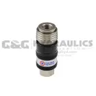 151USE Coilhose 5-in-1 Automatic Safety Exhaust Coupler 1/4" Body, 3/8" FPT UPC #029292107556