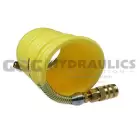 15X-N14-12A Coilhose Nylon Coil, 1/4" x 12', 1/4" 6 Ball Industrial Coupler & 1/4" NPT Swivel Fitting, Yellow UPC #029292923095