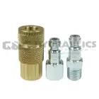 160-2-DL Coilhose 1/4" Automotive Coupler/Connector Set: 160,1601,1602, with Display Packaging UPC#029292117371