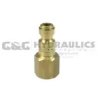 1602B Coilhose 1/4" Automotive Connector, 1/4" FPT (Brass) UPC #029292783750