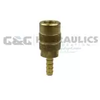 16X6H-DL Coilhose 1/4" Automotive 6 Ball Coupler, 3/8" ID Hose, with Display Packaging UPC #029292104067