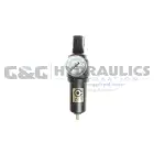 26FC2-DGLM Coilhose 26 Series 1/4" Integral Filter/Regulator, Gauge, Auto Drain, 0-60 psi, Metal Bowl UPC #029292490702