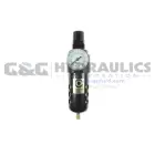 26FC2-DGX Coilhose 26 Series 1/4" Integral Filter/Regulator, Gauge, Auto Drain, 5µ Element UPC #029292490801
