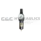 26FC2-GMX Coilhose 26 Series 1/4" Integral Filter/Regulator, Gauge, Metal Bowl, 5µ Element UPC #029292491327