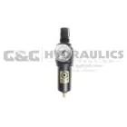 26FC3-GLM Coilhose 26 Series 3/8" Integral Filter/Regulator, Gauge, 0-60 psi, Metal Bowl UPC #029292492386