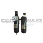 26FCL3-DG Coilhose 26 Series 3/8" Integral F/R & Lubricator, Auto Drain, Gauge UPC #029292875288