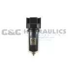 27F4-SX Coilhose 27 Series 1/2" Filter, Metal Bowl with Sight Glass, 5µ Element UPC #029292494007