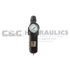 27FC3-GL Coilhose 27 Series 3/8" Integral Filter/Regulator, Gauge, 0-60 psi UPC #029292494946