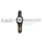 27FC4-GHSX Coilhose 27 Series 1/2" Integral Filter/Regulator, Gauge, 0-250 psi, Metal Bowl with Sight Glass, 5µ Element UPC #029292496360