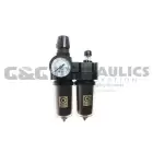 27FCL4-GS Coilhose 27 Series 1/2" Integral Filter/Regulator + Lubricator, Gauge, Metal Bowl with Sight Glass UPC #029292876421
