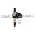 29-2D18-00D Coilhose 29 Series Filter/Regulator + Lubricator, Mini, 1/8", Automatic, with/ Square Gauge UPC #029292753708