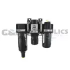 29-2T18-00 Coilhose 29 Series Filter + Regulator + Lubricator, Mini, 1/8", Manual, with/ Square Gauge UPC #029292753845