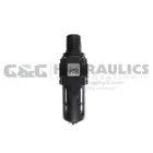 29-3C14-00 Coilhose 29 Series Filter/Regulator, Compact, 1/4", with/ Square Gauge, Manual UPC #029292753562
